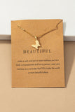 BUTTERFLY MAKE A WISH PENDANT NECKLACE GRAND BAZAAR