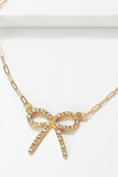 Bow pendant necklace on a delicate chain GRAND BAZAAR