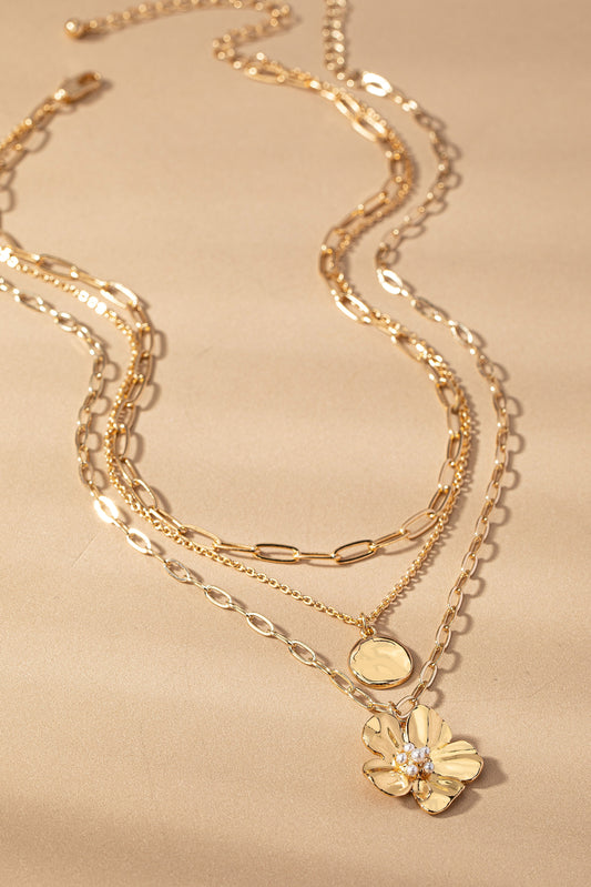 3 Necklaces Set With Mixed Chains