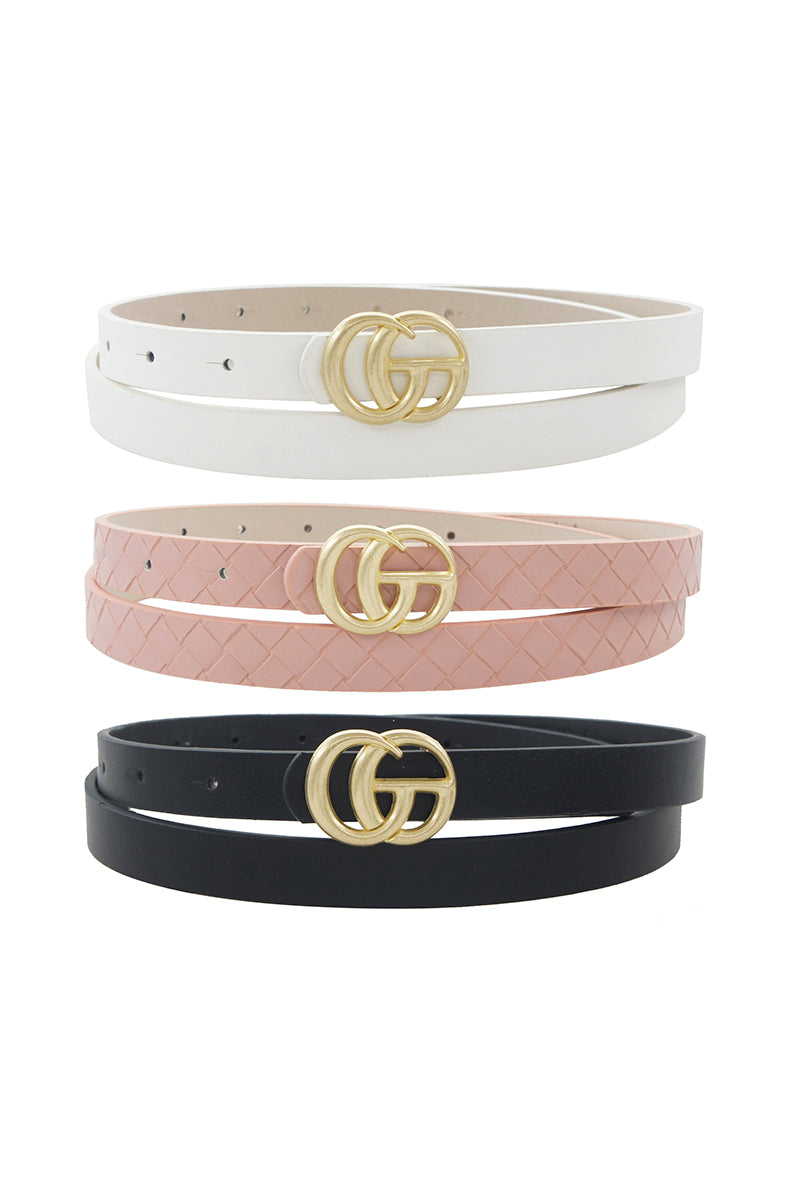 Solid & Weave Go Buckle Belt