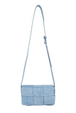 Checkered Pu Leather Crossbody Bag