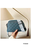 QUILTED VEGAN LEATHER CROSSBODY BAG