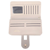 Plain Textured Zipper Hand Strap Wallet