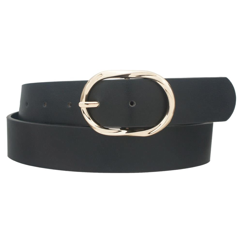 Plus Twist Oval Buckle Belt