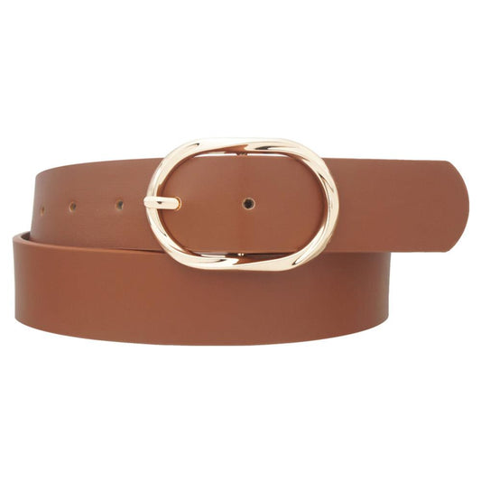 Plus Twist Oval Buckle Belt