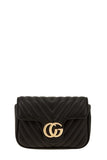 Chevron Quilted Cg Buckle Crossbody Bag