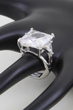 Cubic Rhinestone Statement Ring GRAND BAZAAR