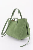 Suede Tote With Chain Strap