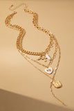 Layer Necklace With Various Charms Y Shape Drop
