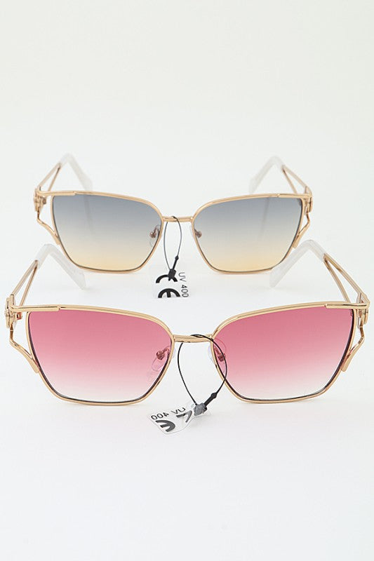Modern Lion Emblem Gradient Sunglasses GRAND BAZAAR