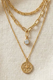 Three Row Mixed Chain Necklace