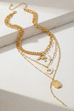 Layer Necklace With Various Charms Y Shape Drop