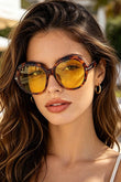 Modern Tortoise Round Sunglasses