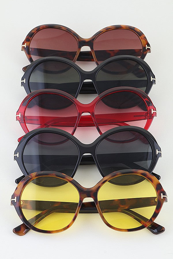Modern Tortoise Round Sunglasses