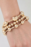 Multi Polished Beaded Tube Bracelet