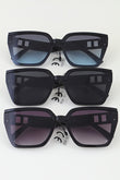 Modern Block Frame Sunglasses