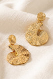 Hammered Organic Drop Earrings