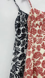 PALM PRINT SUMMER MIDI DRESS