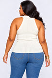ELEVATED CASUAL SLEEVELESS TOP PLUS