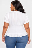 DAISY TIE BLOUSE PLUS