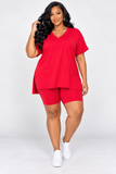 DAILY ROUTINE BIKER SHORTS SET PLUS