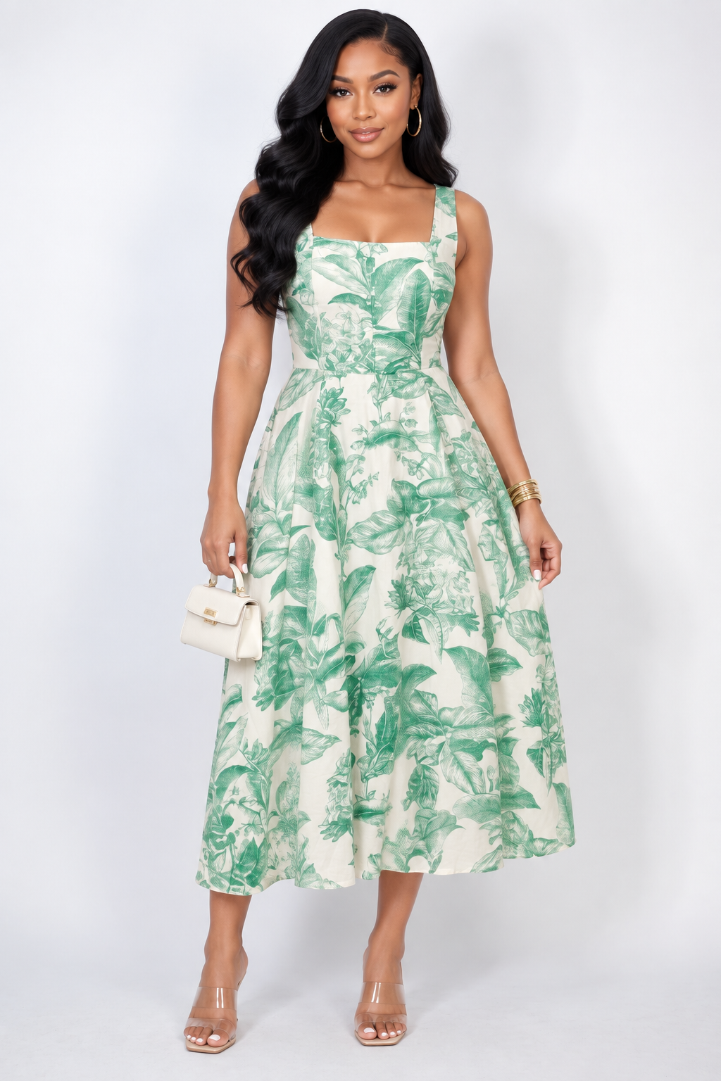 SWEET DELILAH FLORAL MIDI DRESS