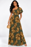 OLIVIA ONE SHOULDER MAXI DRESS