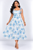 STAY SWEET FLORAL MIDI DRESS