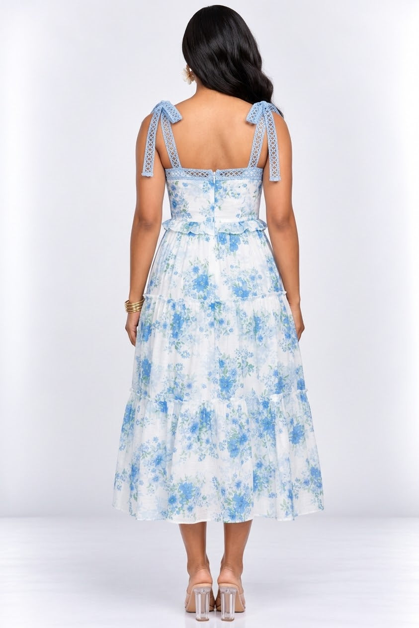 STAY SWEET FLORAL MIDI DRESS
