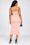 WELL WISHES BUSTIER MESH MIDI DRESS