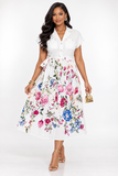 SEE ME BLOSSOM FLORAL MIDI DRESS