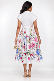SEE ME BLOSSOM FLORAL MIDI DRESS