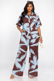 MYSTERY BLOOM ABSTRACT PANTS SET