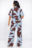 MYSTERY BLOOM ABSTRACT PANTS SET