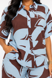 MYSTERY BLOOM ABSTRACT PANTS SET