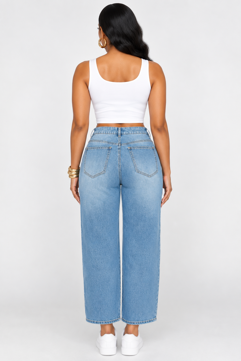 COME GET ME CROPPED STRAIGHT CUT JEANS