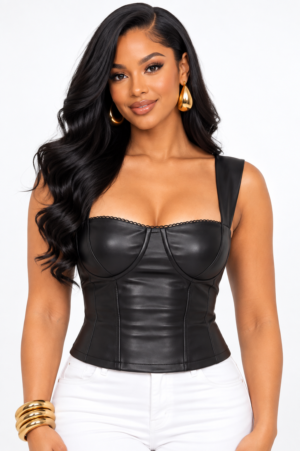 ALL I NEEDED LEATHER TOP