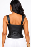 ALL I NEEDED LEATHER TOP