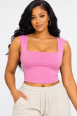 CASUAL FIT CROPPED TANK TOP
