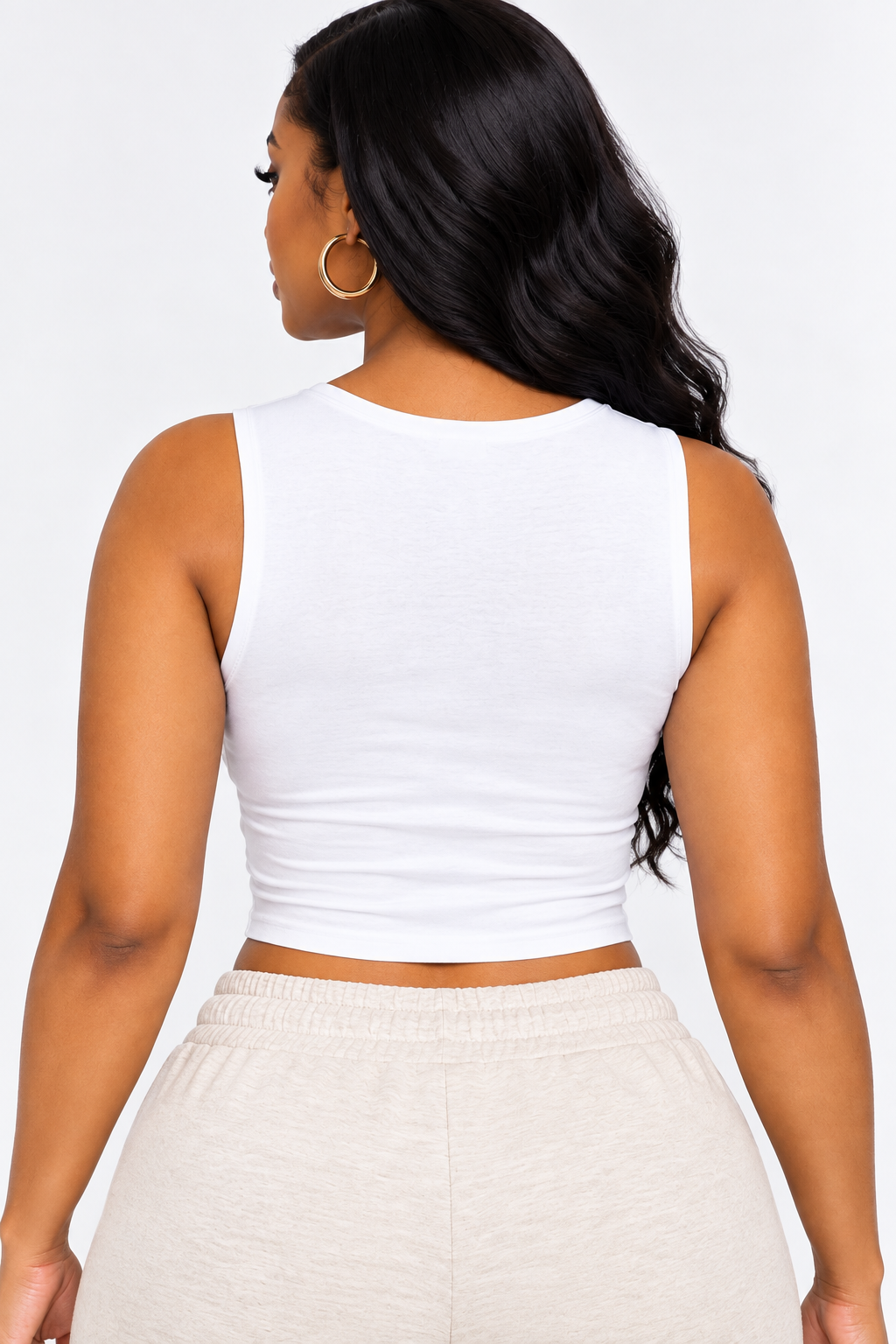 CASUAL FIT CROPPED TANK TOP
