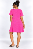 RAVEN CAP SLEEVE RIBBED DRESS