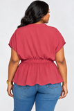 WAIST NO TIME BLOUSE PLUS