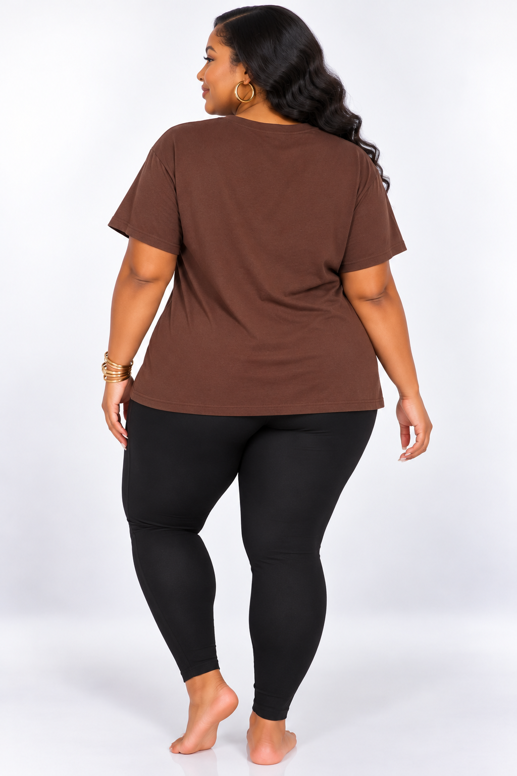 ESSENTIAL OVERSIZED ROUND NECK TEE PLUS
