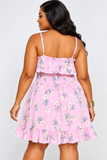 MY SWEETHEART FLORAL RUFFLE DRESS PLUS