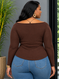 HARMONY RUCHED ASYMMETRICAL TOP PLUS