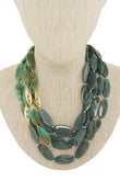 TROPICAL BABE STONE STATEMENT NECKLACE