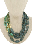 TROPICAL BABE STONE STATEMENT NECKLACE