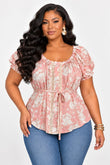 BLUSH BLOOM BLOUSE PLUS