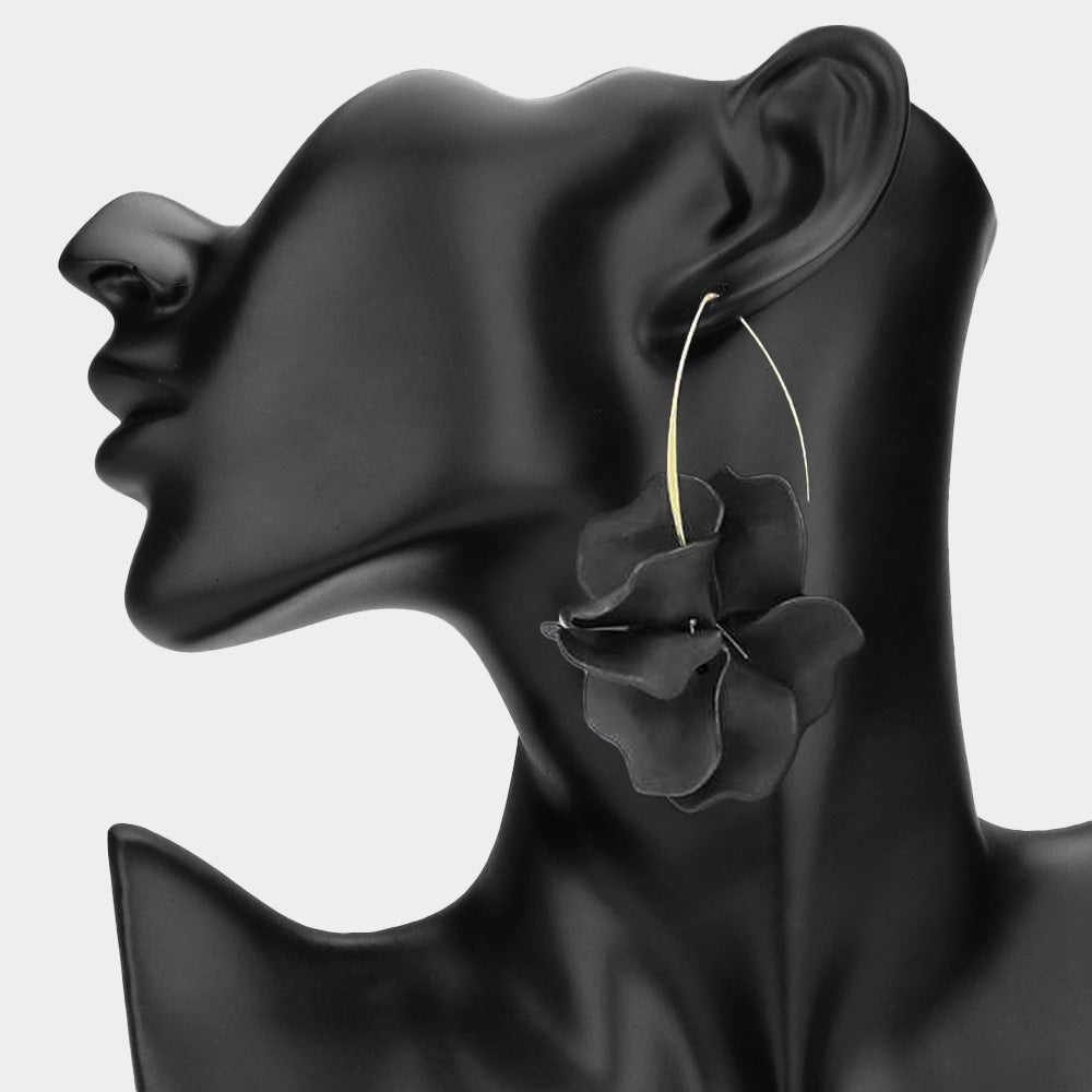 Resin Petal Drop Earrings GRAND BAZAAR