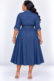 MY DENIM DARLING SHIRT MIDI DRESS
